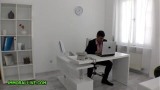 Asian Assistant Gives Her Boss a Me Too Rimming Hard fuck session