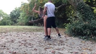 horny guy banging his perfect booty girl friend indoor and outdoor